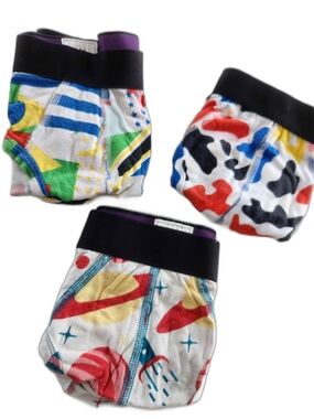 MeUndies Brief 3-Pack Size M Fun Prints Space Camo Flags